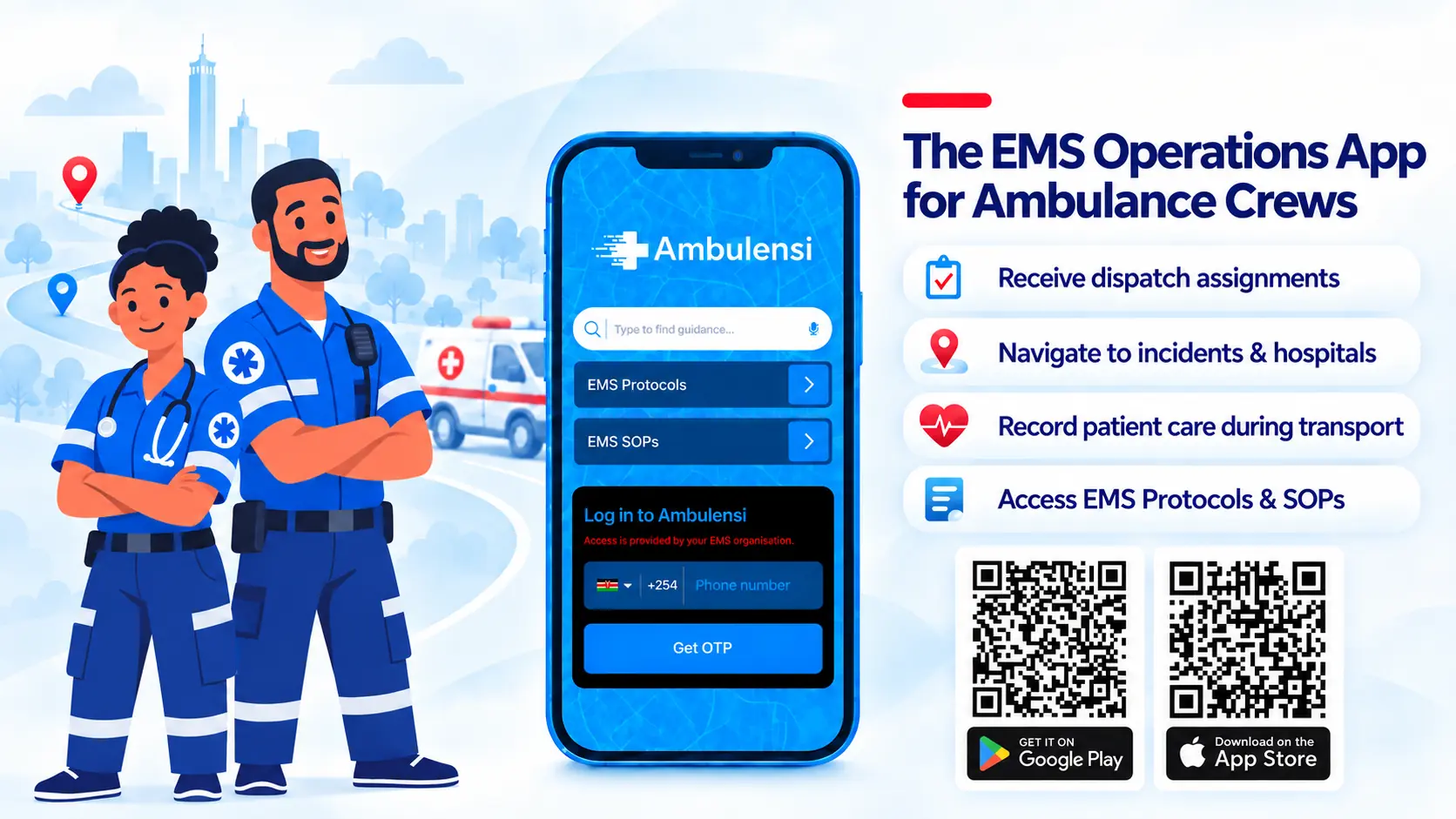 Ambulensi EMS Operations App for ambulance crews